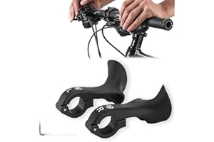 Gloryit Poignées de Guidon de Vélo Ergonomique,Poignées de vélo ergonomiques,Poignées de vélo antidérapantes pour VTT, Poignées de Vélo VTT, Extrémités de Guidon de Vélo (21.8-22mm)
