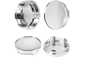 ‎UYRVAPE UYRVAPE 4 pcs Radkappen - Felgenkappen, Nabendeckel, Nabenabdeckung, Universal ABS Argent Nabenkappen, Polierte Oberfläche, für Radnaben, Auto Zubehör, Radnaben, Außendurchmesser 65mm