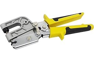 TOPOLENASHOP Pinza a Crimpare Cartongesso | Crimpatrice Manuale per Profili Lamiera C e U | Manico Ergonomico Antiscivolo | Unione Senza Viti o Rivetti | Utensile Professionale Art.82057