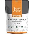 Just Jaivik USDA Certified Organic Arrowroot Powder 227 G - Gluten Free, Non GMO, Vegan Friendly, Natural Thickening Agent, Used For For Gravy, Puddings, Soups, Bread,Biscuits And Cookies