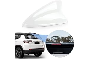 ‎PSLER Psler Shark Fin Antenna Radio Signal Antenna Base for Compass/Renegade 2017-2023 (White)