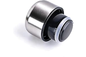 OTTO KONING silver rostfritt stål BPA-fria ersättningslock kompatibel med 500 ml flaskor