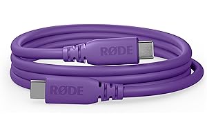 RØDE SC27 SuperSpeed USB-C to USB-C Cable for Fast Data Transfer up to 5Gbps and 60W Power Supply (2m, Purple)