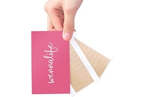 ‎WENNALIFE WENNALIFE Ersatztapes für Tape In Hair Extensions Ersatz Tapes für Tape Extensions Echthaar Doppelseitiges Tape Extensions klebeband Haar Klebeband für Haarverlängerungen, 24 Stück 4 x0,8 cm/Stück