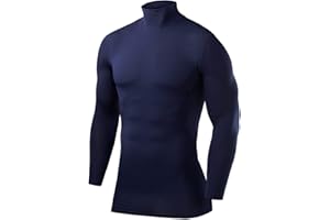 PowerLayer Kompressionsshirt für Herren – Herren-Kompressionsshirt Langarm für Fußball Laufen Sport