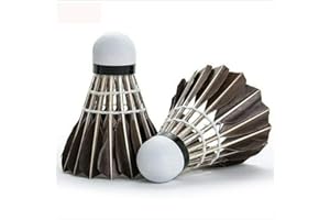 MZY1188 12 Pcs Training Black/White Goose Feather Shuttlecocks,Training Badminton Ball Game Durable Shuttlecocks Products