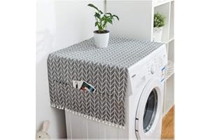 Oriental riverkit Kühlschrank Staubschutz, Multifunktionale Waschmaschine Staubdichte Abdeckung Mit Aufbewahrungstasche, Für Waschmaschine, Kühlschrank, Mikrowelle Verwendet 50 * 130 cm (A)