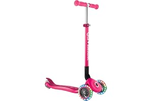 Globber - PRIMO FOLDABLE LIGHTS - Trottinette pliable, lumineuse à 3 roues pour les enfants âgés de 3 à 6 ans +