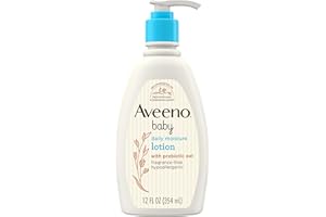 Aveeno Lotion hydratante à usage quotidien pour bébé - Apaise, protège et guérit la peau des bébés - 355 ml