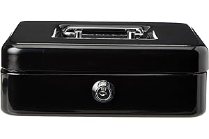 5 Star 918885 - Caja caudales, 20 cm, color negro