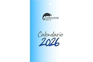 CAMALEON GRAFIC Calendario 2026 Sobremesa, Calendario Taco 2026, 365 Frases Célebres Inspiradoras, 1 Página por Día, Formato 15x10 CM, Ideal para Oficinas, Escritorio, Hogar y Regalo (Azul)