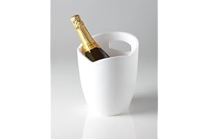 ABEL DESIGN MC RISTORAZIONE Glacette pour vin, champagne et bouteilles Prosecco, seau à glace, fabriqué en Italie, couleur blanche, capacité 3,5 litres