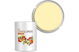 LANDLORDS PAINT Landlords Bathroom Washable Emulsion Paint for Walls & Ceiling | 1L in 25+ Colours | Waterproof & Moisture Resistant | Anti Mould Paint (Light Yellow)