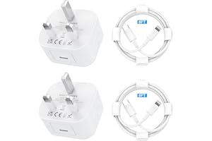 AYNGWRNB USB C Charger Plug for iPhone Charger [Apple MFi Certified] 2Pack 20W USB C Plug Fast Charge Power Adapter with 2M/6FT Lightning Cable for iPhone 14 13 12 11 Pro Max SE XS XR 8 Plus SE