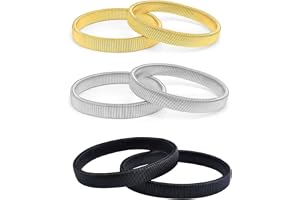 ZHAOYCSH 3 par ärmhållare för kvinnor och män – halkskydd metallarmband med elastisk passform