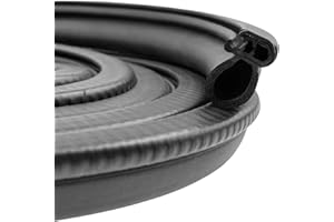 STORYSTORE Juntas Goma Puerta de Coche, 15M Junta para Bordes de Puertas Perfil de Goma Protectores de Labios para, Barcos, Caravanas, Camiones y Aplicaciones Domésticas, Protección Contra la Intemperie