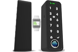 Silikon Hülle Für SwitchBot Fingerprint Unlock Nummernschloss(2025), All-Round Protection, Durable, Shockproof, Scratch-Resistant, Waterproof, Collision Avoidance Protective Case (Schwarz)