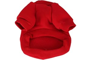 CutitiUU Jerséis Perro Pequeño Jersey Mascota Pequeña Ropa Chihuahua,Ropa para Perros pequeños, Sudadera Mascota,Halloween Navidad Año Nuevo Cachorro Sudadera Roja,Abrigo para Perros pequeños (L)