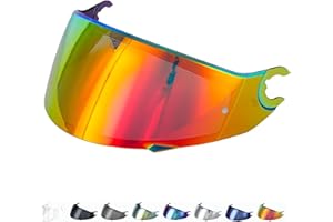 Generico Visor Compatible with Shark Spartan - Skwal - Skwal 2 - D Skwal (NO SPARTAN GT) (Red)