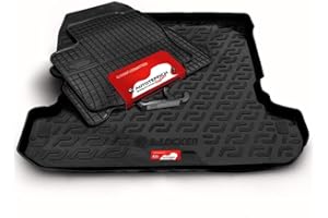 ‎AUTOTEPPICH STYLERS Gummimatten + Kofferraumwanne (Set) passgenau für ATS_Koffer_Set_08465 passend für BMW 1er E81 + E87 ab 2004-2011