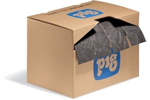 New Pig MAT242 PIG Rip Fit Universal Mat, 29.7 L Absorbency, 18 m Length x 38 cm Width, 1 Roll/Dispenser, Grey