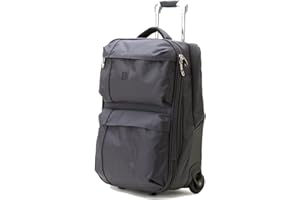 BIBA | Walizka podróżna typu Wózek, walizka Meri G, uchwyt na wózek, zamek błyskawiczny, Poliester+ABS, Antracyt, M, Walizki i wózki