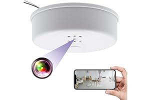 KAGMY WiFi Hidden Camera Smoke Detector, HD 1080P Spy Camera for Home Office Security Surveillance Camera, Wireless Mini Security Spy Nanny Camera with Remote View/Night Vision/Motion Detection