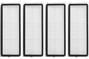 Rrochio 4 Filtri HEPA per roborock Qrevo Pro, Accessori Ricambi per Aspirapolvere roborock Qrevo S, Qrevo Plus, Qrevo Curv, Qrevo S5V, QV 35A, QV 35S, Qrevo Edge, Qrevo MaxV Accessorio di Ricambio