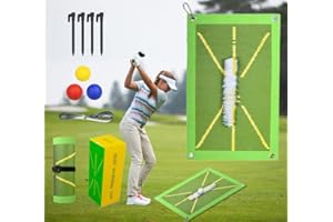 PKKP Tapis d'entraînement de golf pour combat de détection de swing, 50 × 25 cm, tapis d'exercice de golf pour l'intérieur et l'extérieur, tapis de sport portatif, outil pour l'entraînement de golf