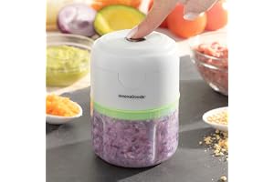 InnovaGoods® Mini Elgräskare Uppladdningsbar Portabel Echoppie, Praktisk och Mångsidig, Perfekt för att Fräsa Frukt, Grönsake