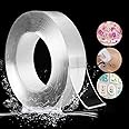 Corceptive 3 Meter Double Sided Adhesive Silicon Tape Double Sided Nano Adhesive Tape,Washable Traceless Nano Gel Tape,Stick to Glass, Metal