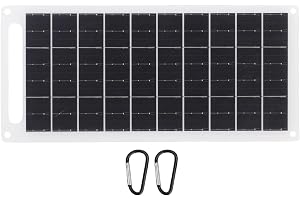 Yinhing 6W USB -solpanelladdare, Bärbar Monokristallin Panel med Vikbar Stativ, Laddar Telefonkamera Fans Campingljus, för Utomhus, Camping, Vandring