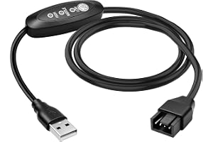 USB till 4-stifts PWM fläktkabel 5 V till 12 V booster med | Step-Up USB typ A-kontakt 5 V till 12 V chassi kylfläkt strömkab