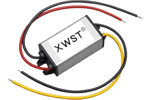 XWST Netzteil Spannungswandler 24v auf 12v 5A 60W Abwärtswandler Regler Wechselrichter Adapter Konverter for Motor Auto PKW Kfz Boot Sonnensystem (DC18-40V Breit Eingang)