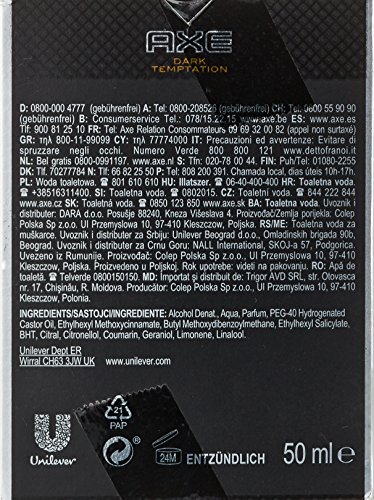 Axe Dark Temptation, Eau de Toilette, 1er Pack (1 x 50 ml) - 2