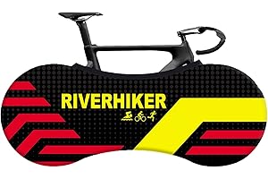 RIVERHIKER Stretchy Bike Wheel Cover, Anti-dust High Elastic Outdoor Indoor Washable Bicycle Protection Storage Bag(Red Line)