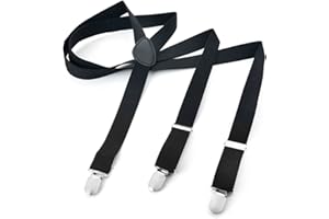 MIOBO Hombre Mujer Long Tirantes y forma Style 3 clips elástico multicolor estrecha con varios diseño