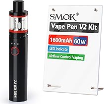 Smok Vaping Pen V2 Replacement Coils, 0.6 Ohm, DC, 12-15W, Faster and Even  Heating, Massive Vapour, Better Flavour, Works with Vaping Kit V2, 22, Smok  Coils, Pack of 5, No Nicotine :