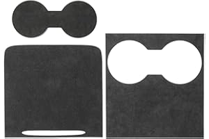 Alfanxi Al-Cantara Materia - Kit di protezione per console centrale per Tesla Model 3/Model Y (nero)