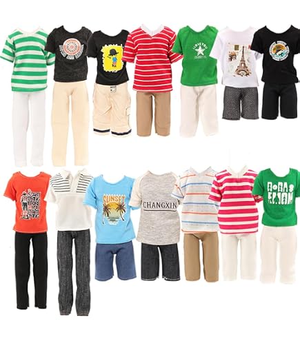 9-teiliges Sommer-Outfit-Set Für 29 Cm Puppen – Inkl. Kleider, Hosen, Schuhe & Koffer, Perfektes Geschenk