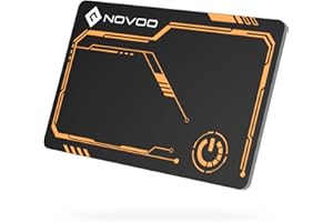 NOVOO Air Tag Card Wallet Tracker, 1.6 mm Slim Smart Card, 6 Anni Batteria, IP68 Impermeabile, Compatibile Apple Dov'è (iOS Only), Bluetooth Localizzatore per Portafogli, Valigie, Passaporti, Bicolor