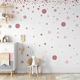 140 Pieces Kids Room Wall Stickers for Children's Room Suitable for Baby Rooms and Nurseries (Pink)