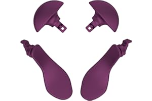 eXtremeRate Palette pour ps5 Edge Manette Boutons Arrière, 4 pcs Palette Métal de Remplacement Interchangeable pour ps5 Edge Controller,Rose Fuchsia