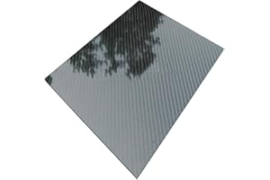 BAIWANLIN 3K Kohlefaser Platte Karbon Carbonfaserplatten Laminatplatte Schwarz Hoher Härte Twill glänzend für Drohnenrahmen Dicke:3mm,100mm*100mm