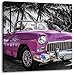 Produktbild Kuba Varadero Oldtimer B&W Detail, Format: 70x70 auf Leinwand, XXL riesige Bilder fertig gerahmt mit Keilrahmen, Kunstdruck auf Wandbild mit Rahmen, günstiger als Gemälde oder Ölbild, kein Poster oder Plakat