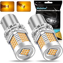 Ampoules LED BAU15S PY21W 1156 Ambre - Lot De 2 | 10-30V | Pour Clignotants Voiture | 900 Lumens | Facile à Installer