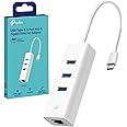 TP-Link UE330C 3-Port USB C to Ethernet Adapter, USB 3.0 to RJ45 LAN ...