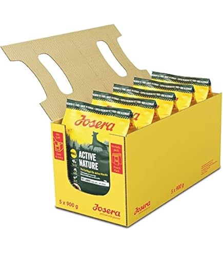 Josera Nature Energetic Hundefutter Mit Geflügel – Getreidefrei, 5 X 900 G, Für Aktive Ausgewachsene Hunde