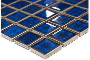 CONWIRE mosaico piastrelle di rete parete UNI blu cobalto lucido ceramica mosaico specchio piastrelle doccia tazza per piastrelle da parete quadrato cucina bagno WC