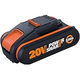WORX WA3551.1 batteri 20 V – uppladdningsbart batteri för alla WORX-enheter – 2000 mAh Li-Ion batteri PowerShare